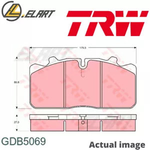 BRAKE PAD SET DISC BRAKE GDB5069 FOR MAN L2000 RENAULT TRUCKS MIDLUM IVECO - Picture 1 of 18