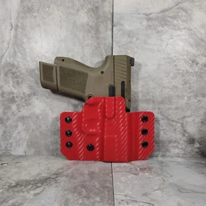 OWB Holster With MM Wings In EMT Red Choose Your Model. - Picture 1 of 11