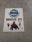 FRAMED MAGAZINE ADVERT 11X8.5" REEL 2 REAL/THE MAD STUNTMAN : MOVE IT!