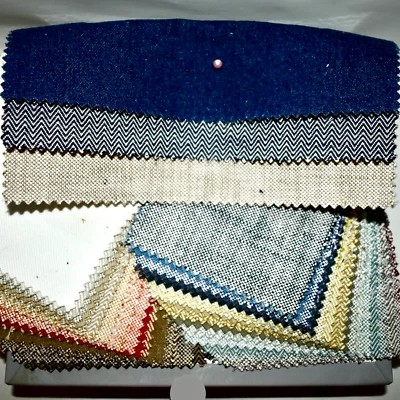 Big FABRIC SAMPLE BOOK Multi-Color KENNEWICK Cotton Solid Textures 55pcs LOT - Image 1 of 4