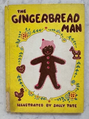 The Gingerbread Man (fuzzy gingerbread man) illustrated by Sally Tate (1944) - Image 1 of 4