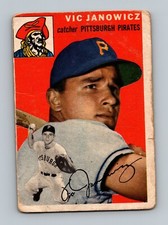 1954 Topps #16 Vic Janowicz PR (low grade)