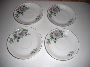 Set of 4 Vintage Craftsman China Princess 5 1/2" Saucers Japan Lot #1 - Picture 1 of 4