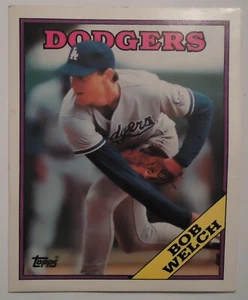 1988 Topps Baseball Sports Shots Folder Bob Welch Dodgers - Picture 1 of 2