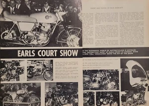 Earls Court Show 1967 artículo 3p AJS Greeves Seeley Norton Atlas Ducati 350 - Imagen 1 de 2