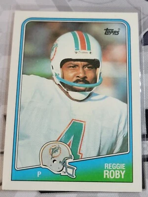 REGGIE ROBY 1988 Topps #195.  DOLPHINS - Image 1 of 2