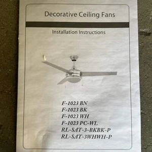 TRANS GLOBE 3-Blade Transitional Ceiling Fan 2 Light Cappleman Series F-1023 WH - Picture 1 of 17