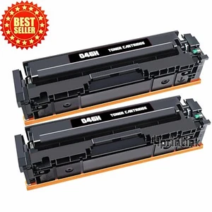 2x 046H Bk Toner Cartridges for Canon 046 imageclass MF731 MF732 MF733 MF734 cdw - Picture 1 of 2