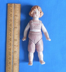 Casa de muñecas miniatura hecha a mano porcelana muñeca niña articulada 4 3/4" 1:12 - Imagen 1 de 3