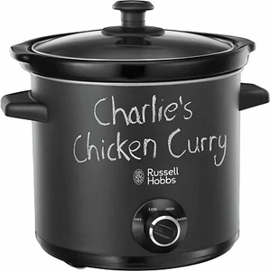 Curry & Stew Cooker Russel Hobbs Chalkboard Slow Cooker 3.5L New Christmas Gift - Picture 1 of 12