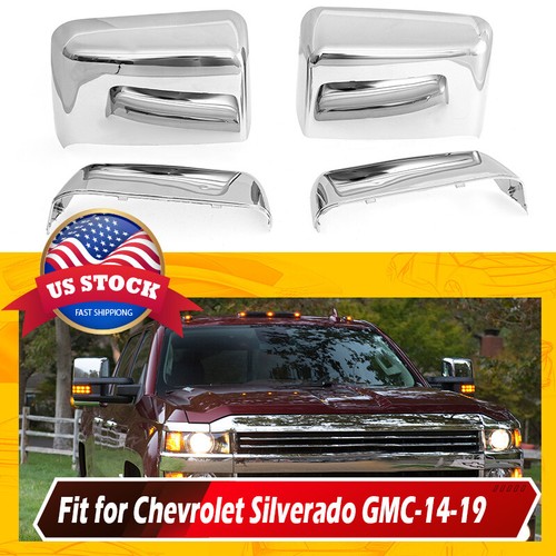 Specchio Bagno Con Cornice Chrome Tow Mirror Cap Cover Replace Fit - Foto 3