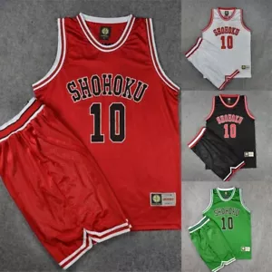 Set pantaloncini gilet Anime Slam Dunk Basketball Team Sakuragi Hanamichi n. 10 - Foto 1 di 24