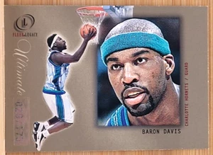 2000-01 FLEER LEGACY BARON DAVIS ULTIMATE #D/175 NBA HORNETS - Picture 1 of 2