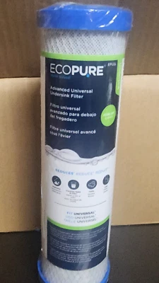 EcoPure EPU2L00  Lead, Cyst, Chlorine Taste and Odor Water Replacement Filter - Image 1 of 4