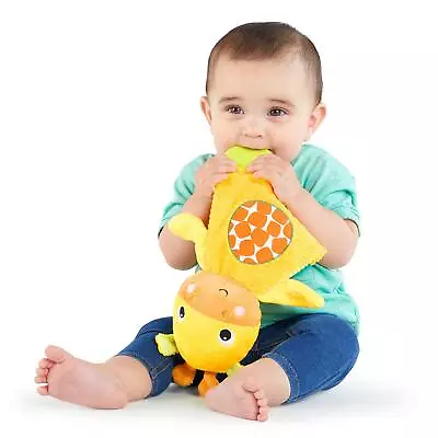 Bright Starts Snuggle & Teethe BPA-free Crinkle Teething Plush Baby Toy-Giraffe - Image 1 of 4