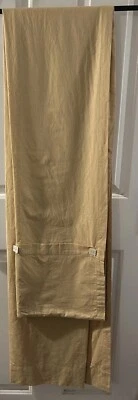 1 painel de cortina de janela Croscill bronzeado botão para baixo linho/algodão 44”x84” novo - Imagem 1 de 4