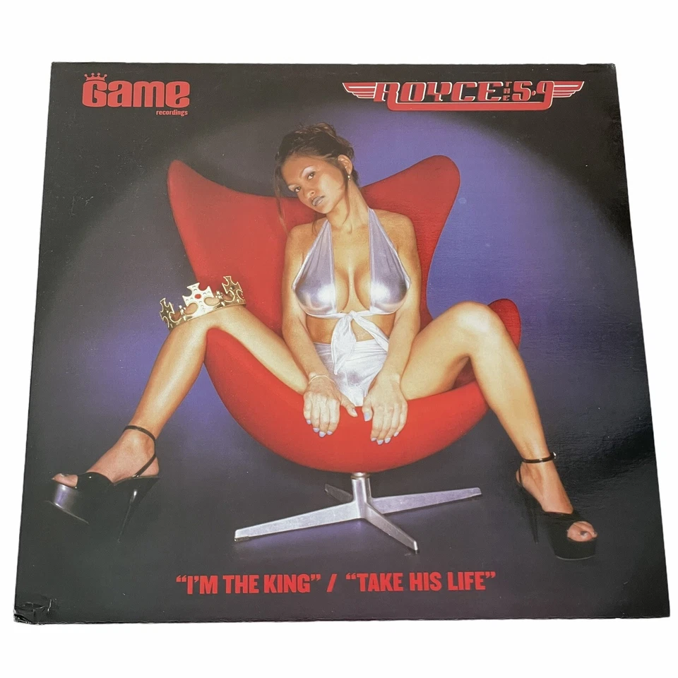 Royce Da 59 Album vinyl Single Game Records I'm The King Take His Life 12” 1999 - Imagem 1 de 4