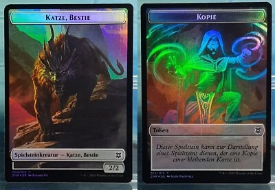 Magic - Katze, Bestie / Kopie - Token Foil - Zendikars Erneuerung: Extras - DE - Bild 1 von 3