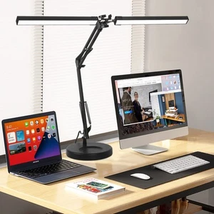 2-in-1 LED Double Head Desk Lamps for Home Office,24W Brightest Workbench Lig... - Picture 1 of 8