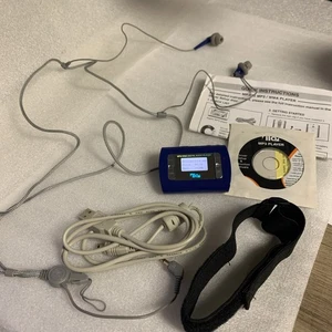 Reproductor MP3 Vintage Azul OIT Modelo MP-556 Auriculares Paquete Cables Probados Funcionando - Imagen 1 de 20
