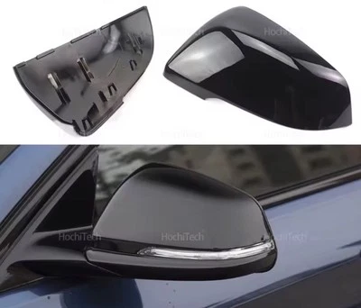 CALOTTE SPECCHIETTI BMW SERIE 1 F40 Nero Lucido X1 X2 Tappi Cover Caps Cappucci - Image 1 of 4