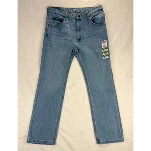 Wrangler Five Star Jeans Mens 34x32 Blue Regular Fit Comfort Flex Denim - Picture 1 of 7