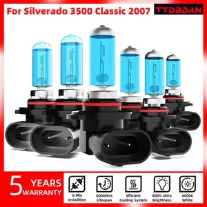Halogen 9005 9006 Headlight 9145 Fog Light Bulbs For Silverado 3500 Classic 2007 - Picture 1 of 6