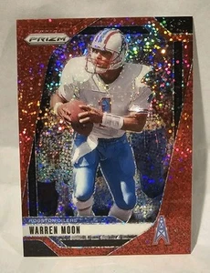 2024 Prizm - Warren Moon - Red Sparkle SP Houston Oilers quasi nuovo/m - Foto 1 di 5