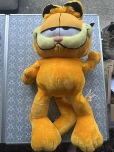 Vintage Garfield Plush Jumbo Cat Paws Play-By-Play Plush 27” “Official” Rare - Picture 1 of 15