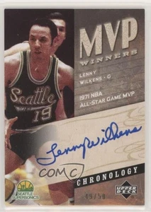 2006-07 Upper Deck Chronology Jugador Más Valioso Ganadores/50 Lenny Wilkens #MVP-LW Auto Salón de la fama - Imagen 1 de 3
