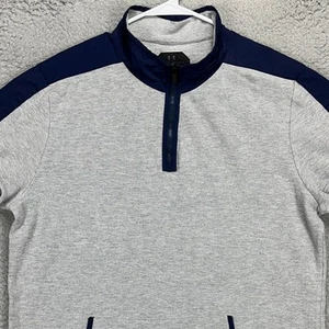 Under Armour Mens Unstoppable Pullover Shirt 2XL Grey Quarter Zip Short Sleeve - Picture 1 of 8