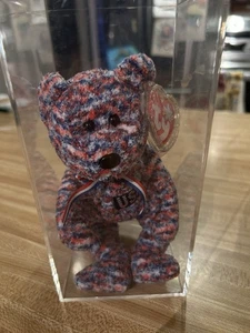 Retired  8 Inch Ty Beanie USA Bear In Box - Picture 1 of 9