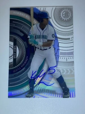 2017 Bowman High Tek Kyle Lewis On-Card Auto #BHT-KL Seattle Mariners - Image 1 of 2