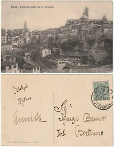 SIENA - PANORAMA PRESO DA S. DOMENICO - VIAGG. 1913 -53021- - Picture 1 of 1
