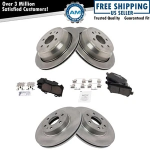 Front & Rear Premium Posi Ceramic Disc Brake Pads & Rotors for GM Pickup - Picture 1 of 7