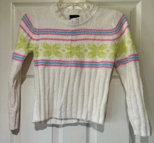 Coolwear USA Vintage style Soft Sweater with Lime, Pink & Blue SZ SMALL - Picture 1 of 3