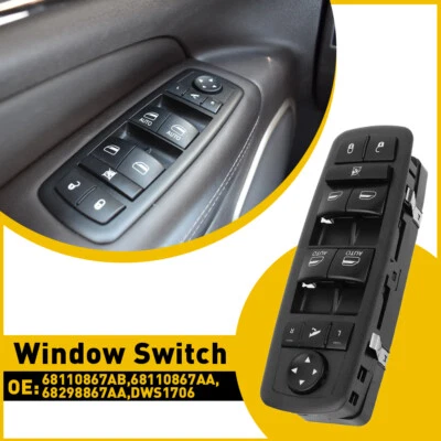 Главный выключатель стеклоподъемника переднего драйвера для Ram 3500 2500 1500 2013 14-2016 2017 - Изображение 1 из 4