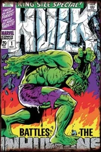 Modellismo - Collezione - Targa Metallo Marvel Hulk Comics - 20x30 - Foto 1 di 1