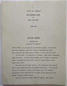 Ross Rocklynne / Science Fiction Into the Darkness Original Typescript 1971 - Picture 1 of 6