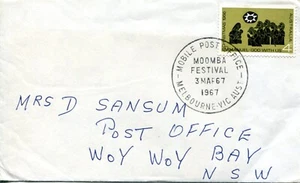 1967 Moomba Festival - Commemorative postmark on cover APM2335 - Picture 1 of 3