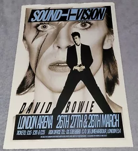 Poster - David Bowie - London Arena 26 27 & 28th March - New - Picture 1 of 1