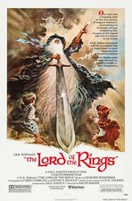 THE LORD OF THE RINGS (1978) ORIGINAL MOVIE POSTER  - FOLDED  - TOM JUNG ARTWORK