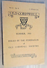Journal of the Old Cornwall Society - Summer 1935 Vol 11 no 9 PRE WAR 46pp.