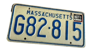 Matrícula de Massachusetts 1973 - Imagen 1 de 3