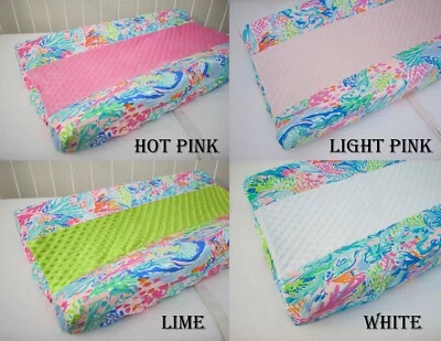 Ropa de cama para cuna de bebé - Funda de almohadilla cambiadora tela Mermaid Cove - Hecho a pedido Foto 1 de 4