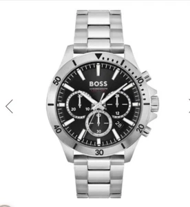 HUGO BOSS MENS TROPER CHRONO WATCH HB1514057 BLACK DIAL - WARRANTY - Picture 1 of 3