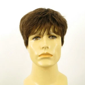 Short Wig For Men Natural Hair dark Blond Ref LAURENT 8 - Imagen 1 de 8