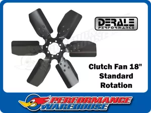 Derale 18" Standard Rotation Clutch Fan Black 17118 - Bild 1 von 2