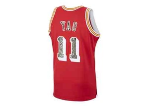 Camiseta deportiva Mitchell & Ness roja Yao Ming 2004-2005 Houston Rockets Python - Imagen 1 de 2