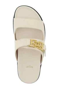 Precio de venta sugerido por el fabricante $640 Bally Sandalias de cuero Emma deslizante talla 6.5 EE. UU. hechas en Italia - Imagen 1 de 3